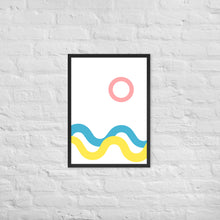 Load image into Gallery viewer, SEA AND SKY Framed matte paper poster