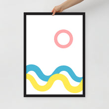 Load image into Gallery viewer, SEA AND SKY Framed matte paper poster