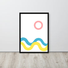 Load image into Gallery viewer, SEA AND SKY Framed matte paper poster