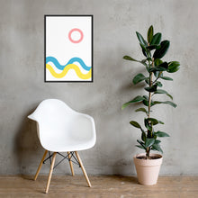 Load image into Gallery viewer, SEA AND SKY Framed matte paper poster