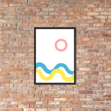 Load image into Gallery viewer, SEA AND SKY Framed matte paper poster