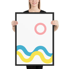 Load image into Gallery viewer, SEA AND SKY Framed matte paper poster