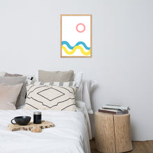Load image into Gallery viewer, SEA AND SKY Framed matte paper poster