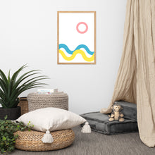 Load image into Gallery viewer, SEA AND SKY Framed matte paper poster