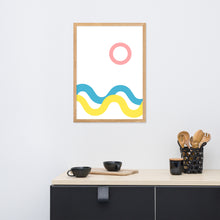 Load image into Gallery viewer, SEA AND SKY Framed matte paper poster