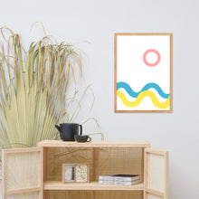 Load image into Gallery viewer, SEA AND SKY Framed matte paper poster