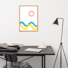 Load image into Gallery viewer, SEA AND SKY Framed matte paper poster