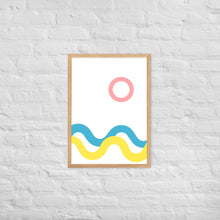 Load image into Gallery viewer, SEA AND SKY Framed matte paper poster