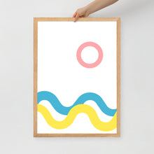 Load image into Gallery viewer, SEA AND SKY Framed matte paper poster