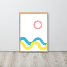 Load image into Gallery viewer, SEA AND SKY Framed matte paper poster