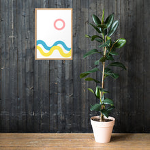 Load image into Gallery viewer, SEA AND SKY Framed matte paper poster