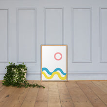 Load image into Gallery viewer, SEA AND SKY Framed matte paper poster