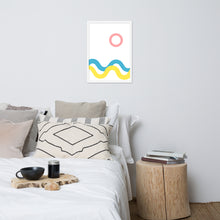 Load image into Gallery viewer, SEA AND SKY Framed matte paper poster