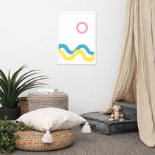Load image into Gallery viewer, SEA AND SKY Framed matte paper poster