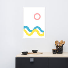 Load image into Gallery viewer, SEA AND SKY Framed matte paper poster