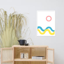 Load image into Gallery viewer, SEA AND SKY Framed matte paper poster