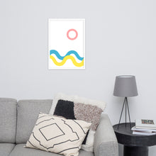Load image into Gallery viewer, SEA AND SKY Framed matte paper poster