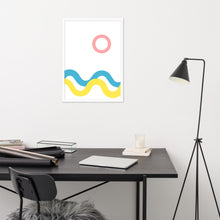 Load image into Gallery viewer, SEA AND SKY Framed matte paper poster