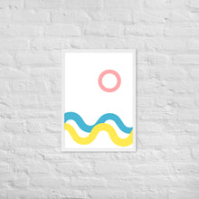 Load image into Gallery viewer, SEA AND SKY Framed matte paper poster