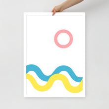Load image into Gallery viewer, SEA AND SKY Framed matte paper poster