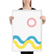 Load image into Gallery viewer, SEA AND SKY Framed matte paper poster