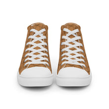 Load image into Gallery viewer, COGNAC Men’s high top canvas shoes