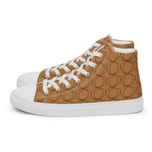 Load image into Gallery viewer, COGNAC Men’s high top canvas shoes