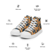 Load image into Gallery viewer, FLAME-TRIUMPHANT Men’s high top canvas shoes