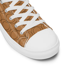 Load image into Gallery viewer, COGNAC Men’s high top canvas shoes