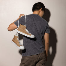 Load image into Gallery viewer, COGNAC Men’s high top canvas shoes