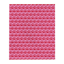 Load image into Gallery viewer, MODERN PINK FLORAL Throw Blanket