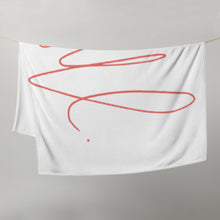 Load image into Gallery viewer, MODERN ART RED SWIRL Throw