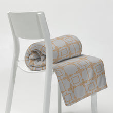 Load image into Gallery viewer, ROYAL GOLD AND GRAY Throw Blanket