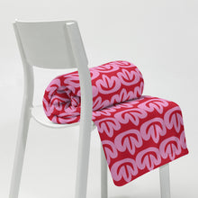Load image into Gallery viewer, MODERN PINK FLORAL Throw Blanket