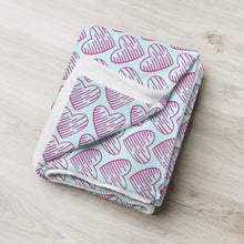 Load image into Gallery viewer, MODERN HEARTS Throw Blanket