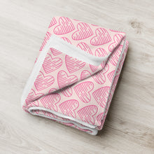 Load image into Gallery viewer, MODERN HEARTS Throw Blanket