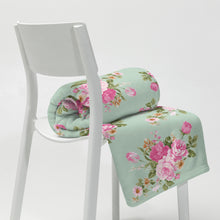 Load image into Gallery viewer, COTTAGE FLORAL SAGE GREEN Throw Blanket