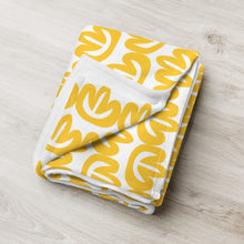 Load image into Gallery viewer, MODERN FLORAL Throw Blanket