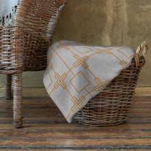 Load image into Gallery viewer, ROYAL GOLD AND GRAY Throw Blanket