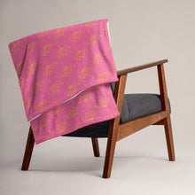 Load image into Gallery viewer, GOLD FLOWER Throw Blanket