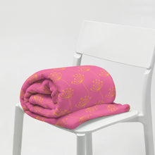 Load image into Gallery viewer, GOLD FLOWER Throw Blanket