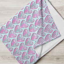 Load image into Gallery viewer, MODERN HEARTS Throw Blanket