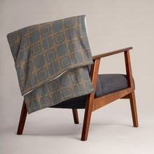 Load image into Gallery viewer, ROYAL GOLD & SLATE Throw Blanket
