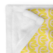 Load image into Gallery viewer, MODERN PINK AND GOLD FLORAL Throw Blanket