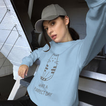 Load image into Gallery viewer, WHAT A PURRRFECT DAY Unisex Sweatshirt