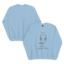 Load image into Gallery viewer, WHAT A PURRRFECT DAY Unisex Sweatshirt