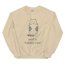 Load image into Gallery viewer, WHAT A PURRRFECT DAY Unisex Sweatshirt