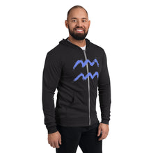 Load image into Gallery viewer, WAVE Unisex zip hoodie