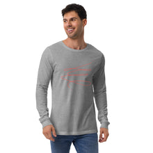 Load image into Gallery viewer, MODERN ART RED SWIRL Unisex Long Sleeve Tee