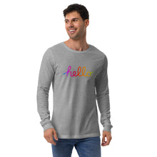 Load image into Gallery viewer, HELLO Unisex Long Sleeve Tee